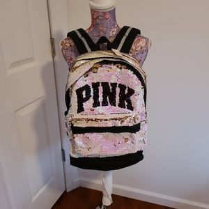 Victoria Secret Pink Sequin backpack New